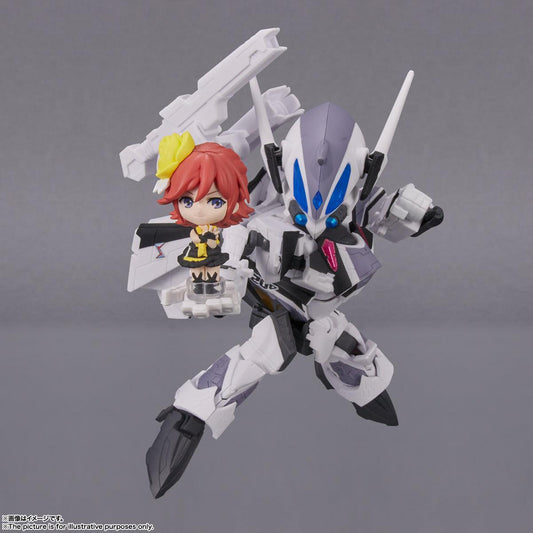 Macross - Delta VF-31F Siegfried(Messer Ihlefeld Use) with Kaname Buccaneer Tiny Session - Mini Figure